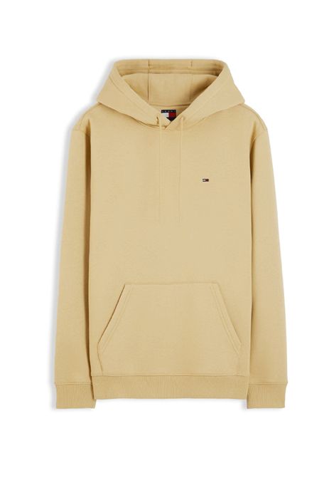 Felpa Tommy Hilfiger Reg Flag con Cappuccio Beige Sabbia Uomo TOMMY HILFIGER | Felpe | DM0DM20742-ACA